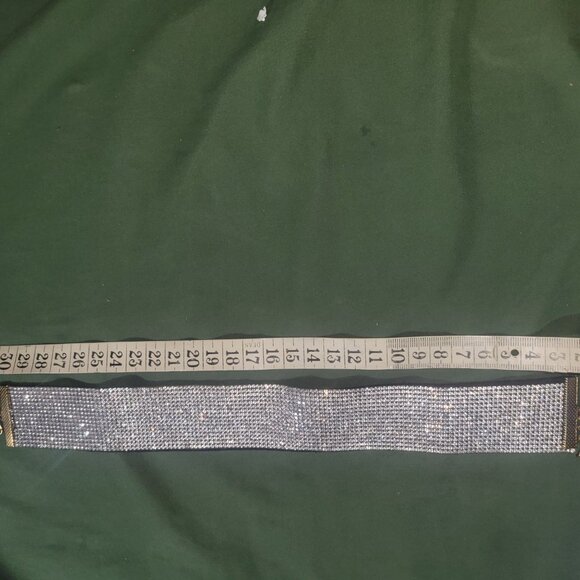 Rhinestone choker necklace - Picture 5 of 5